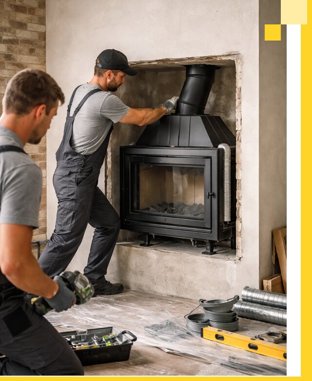 Установка каминных топок в Павлове: монтаж, подключение