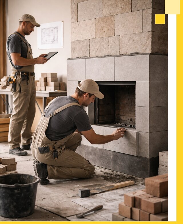 Индивидуальные проекты каминов и каминных систем в Павлове