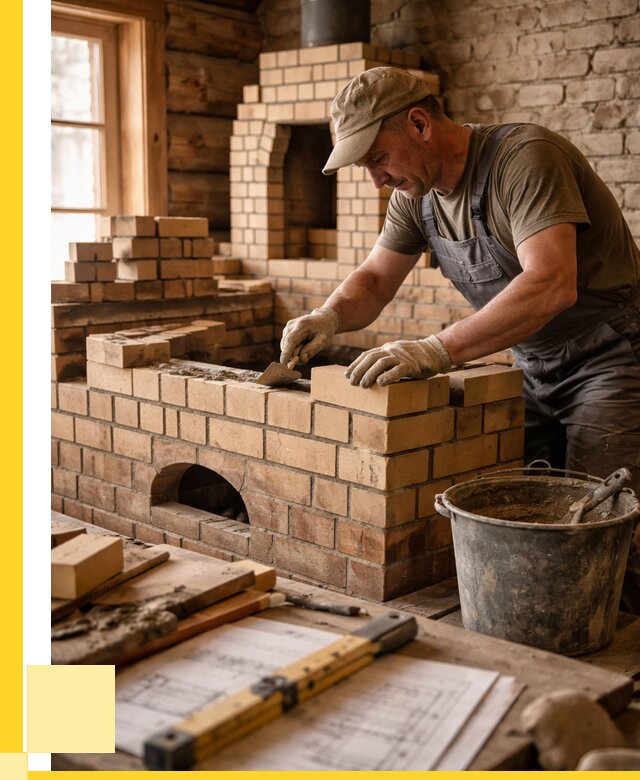 Кладка печей из кирпича в Павлове цены от 30411 р. - ЭриданПвв