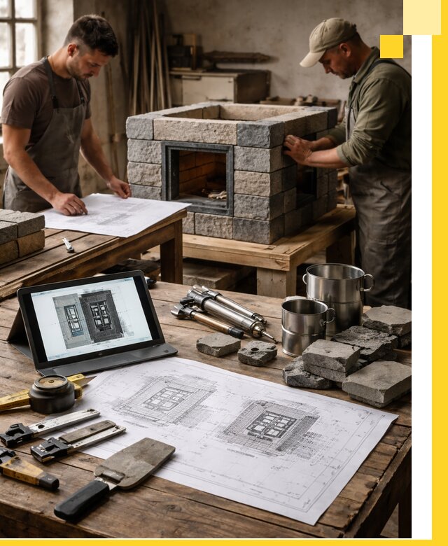 Разработка проектов печей с согласованием и монтажом в Павлове