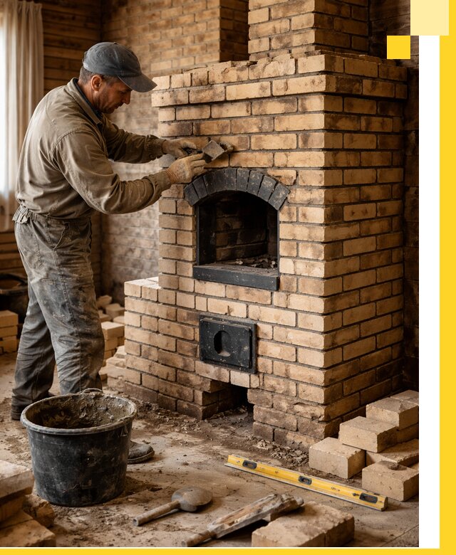 Кирпичные печи под ключ в Павлове: проектирование и кладка