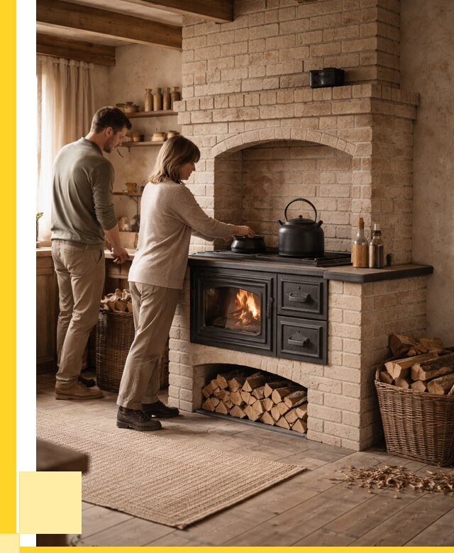 Печи с плитой в Павлове от 45617 р. | ЭриданПвв — кирпичная печь