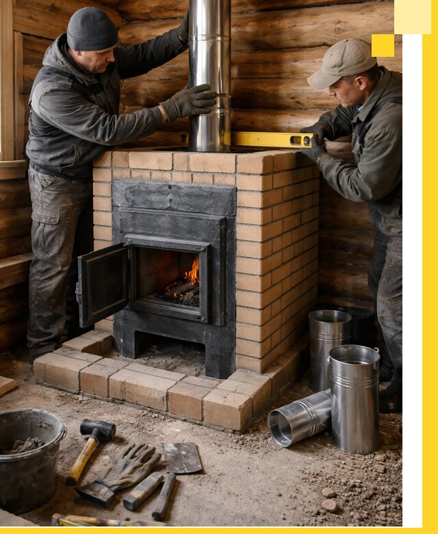 Проектирование, изготовление и установка банных печей в Павлове