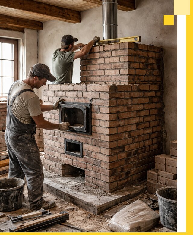 Печи для загородного дома под ключ в Павлове — монтаж и сервис