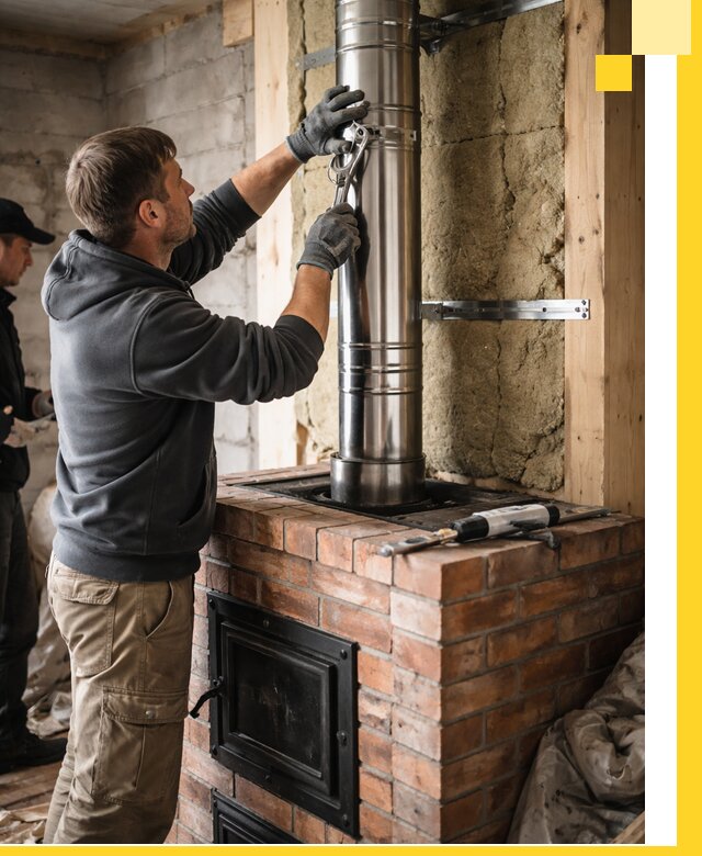 Изготовление и монтаж печей и дымоходов под ключ в Павлове