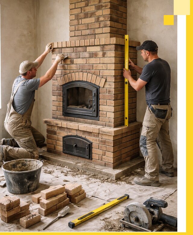 Продажа и установка печей и каминов для дома под ключ в Павлове