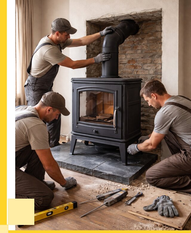 Монтаж печи камина в частном доме в Павлове от 25343 р. | ЭриданПвв