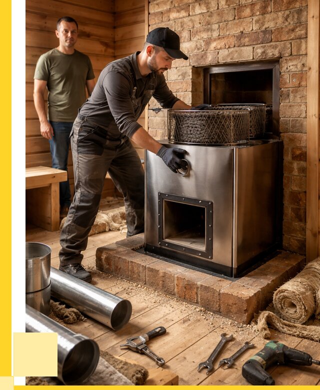 Монтаж банных печей под ключ в Павлове от 18247 р., ЭриданПвв