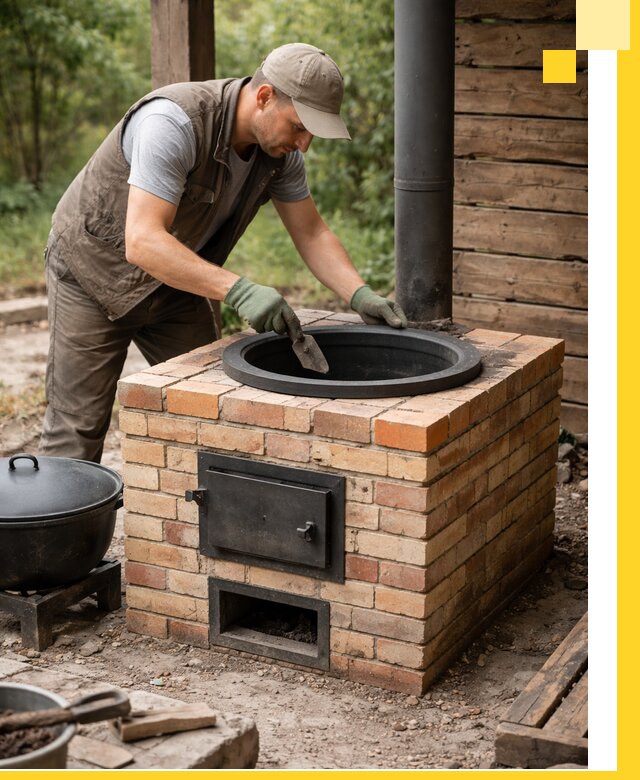 Изготовление и установка печей для казана в Павлове под ключ