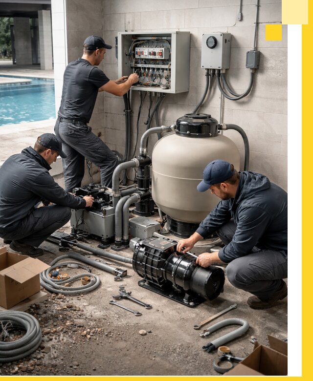 Профессиональный монтаж оборудования для бассейнов в Павлове