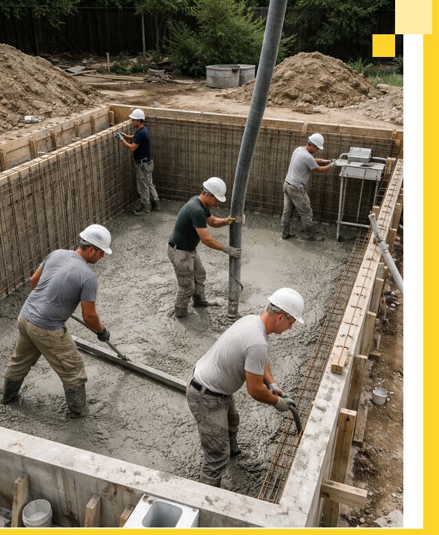 Строительство бетонных бассейнов под ключ в Павлове