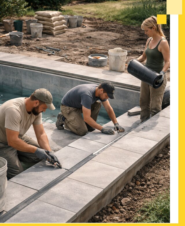 Строительство и монтаж уличных бассейнов под ключ в Павлове