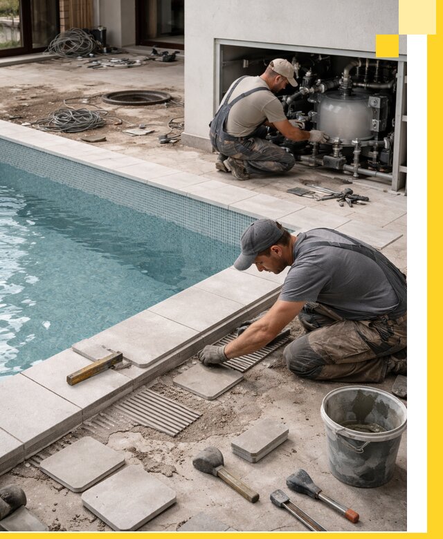 Строительство и монтаж бассейнов в коттедже в Павлове