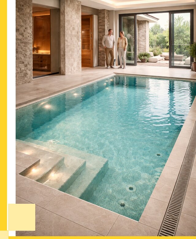 Бассейн во дворе в Павлове: проект, отделка от 1216440 р. | ЭриданПвв