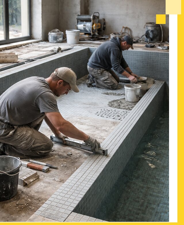 Строительство бассейна в частном доме в Павлове под ключ