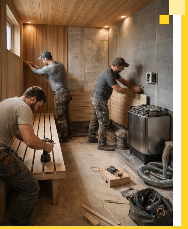 Сауны под ключ в Павлове, проектирование, строительство, отделка