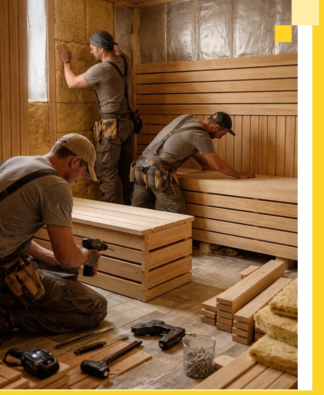 Профессиональное строительство саун под ключ в Павлове