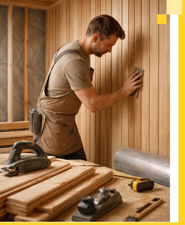 Профессиональная отделка саун и парных под ключ в Павлове