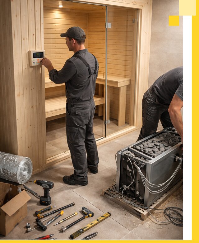 Поставка, установка и монтаж электрических саун в Павлове