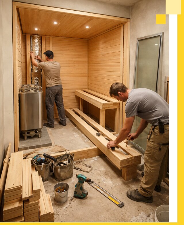 Проектирование и установка домашних саун под ключ в Павлове