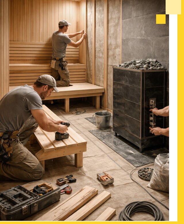 Дизайн и строительство интерьерных саун под ключ в Павлове