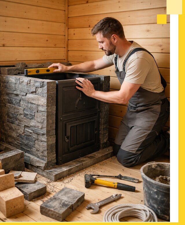 Производство и установка печей для саун под ключ в Павлове