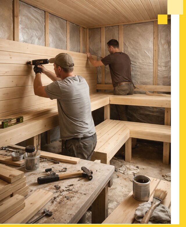 Профессиональная отделка бань и саун под ключ в Павлове