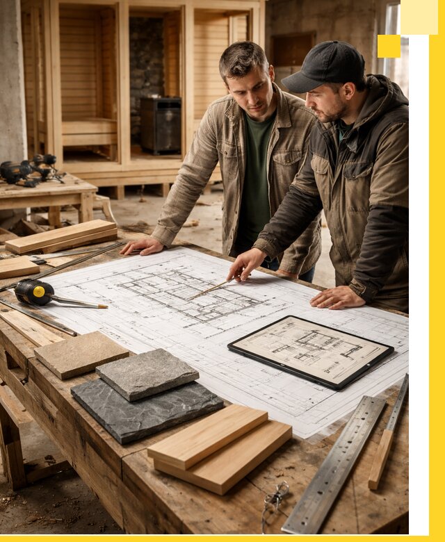 Проекты бань под ключ и планы строительства в Павлове