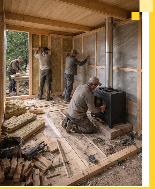 Профессиональный монтаж бань под ключ в Павлове для дома