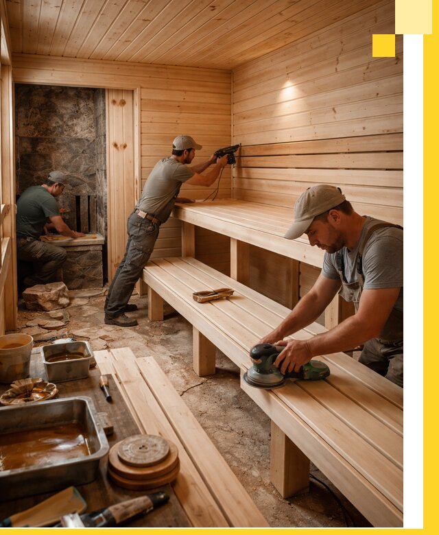 Профессиональная отделка бань в Павлове под ключ, с гарантией