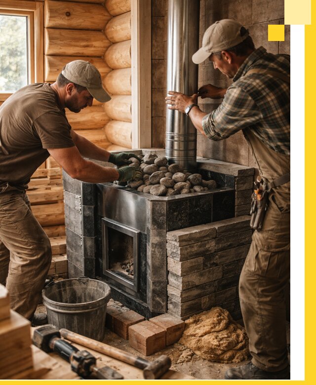 Строительство и отделка русских бань под ключ в Павлове