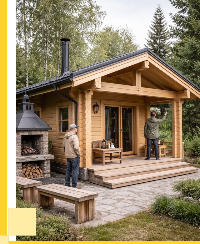 Деревянные бани под ключ в Павлове от 456165 р. | ЭриданПвв