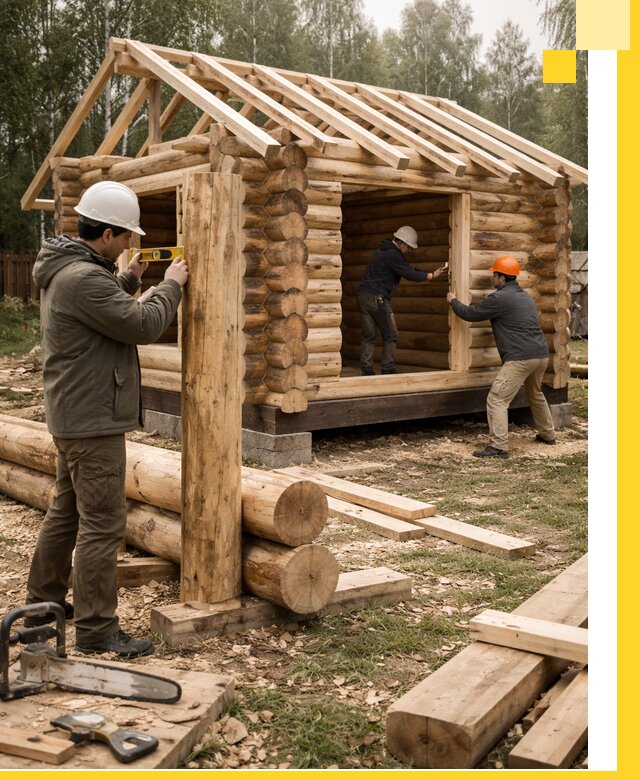 Строительство бань для дачи под ключ в Павлове с доставкой и монтажом