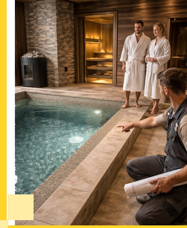 Проект бани с бассейном под ключ в Павлове от 65891 р. | ЭриданПвв