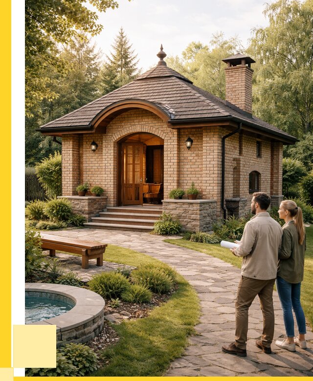 Проект кирпичной бани в Павлове от 30411 р. | ЭриданПвв