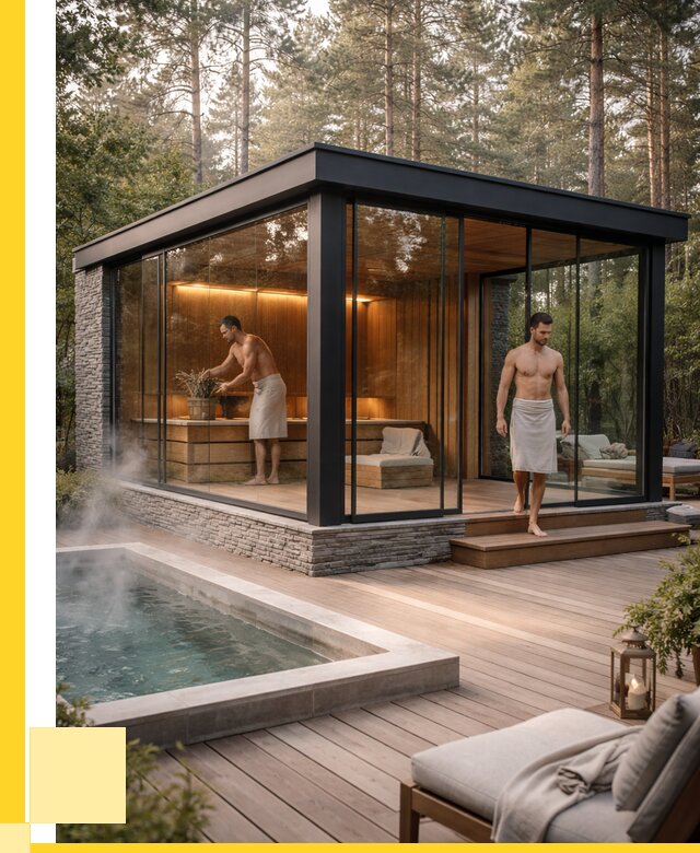 Стеклянные бани и двери в Павлове от 456165 р. | ЭриданПвв