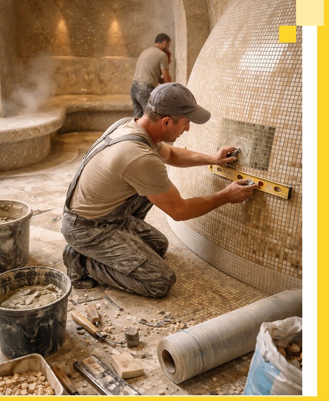 Хамам под ключ в Павлове: проектирование, строительство, отделка