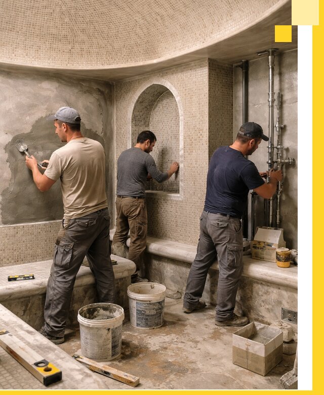 Профессиональный монтаж хамамов под ключ в Павлове с гарантией