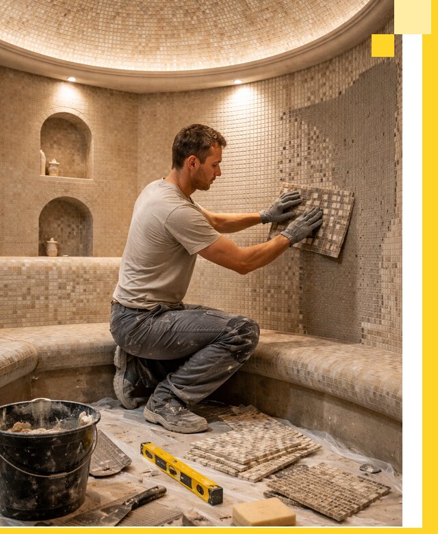 Устройство и монтаж домашнего хамама под ключ в Павлове