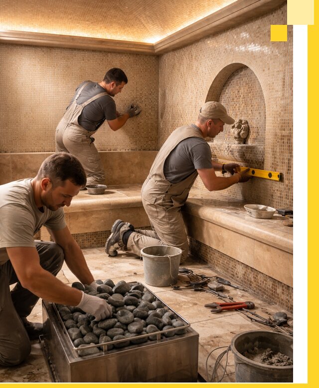 Проектирование и строительство хамама и сауны в Павлове