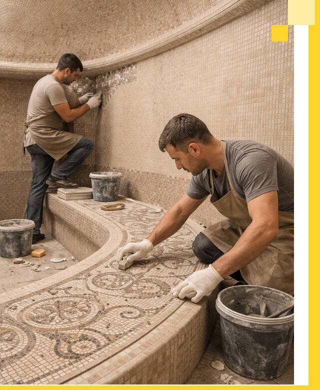 Плитка для хамама в Павлове, укладка, подбор и поставка